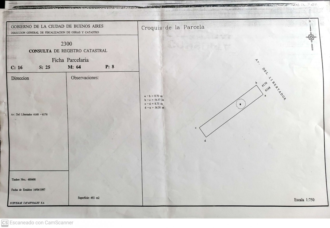 Lote Sobre Av del Libertador y Olazabal