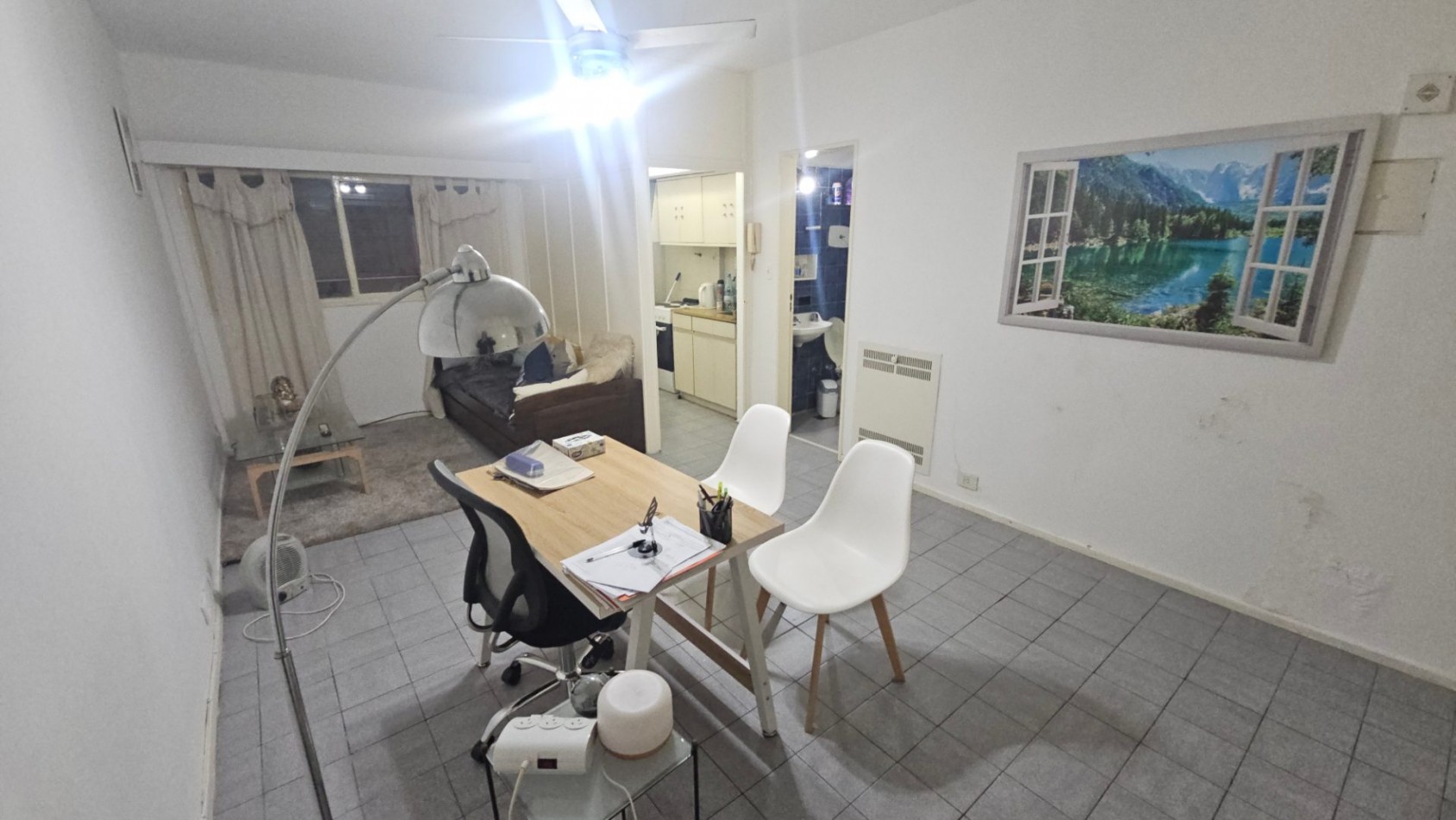 1 amb en venta en zona de Alto Palermo, apto prof. Sobre Av. Santa Fe. Interno.