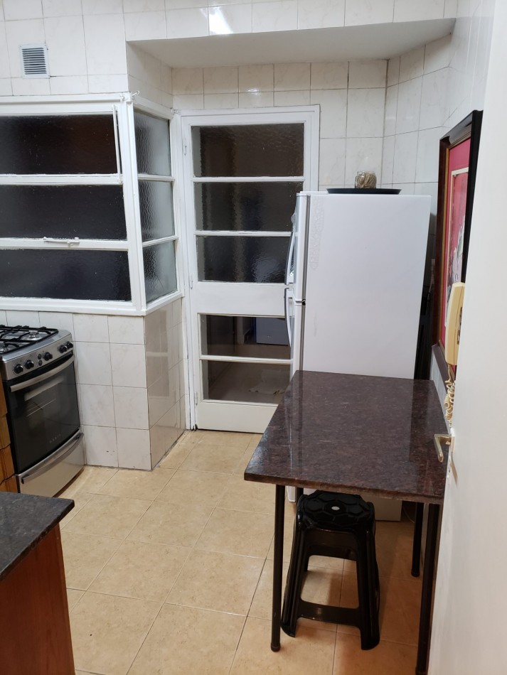 3 amb con patios en Recoleta, en venta. Bño y toilette, baulera