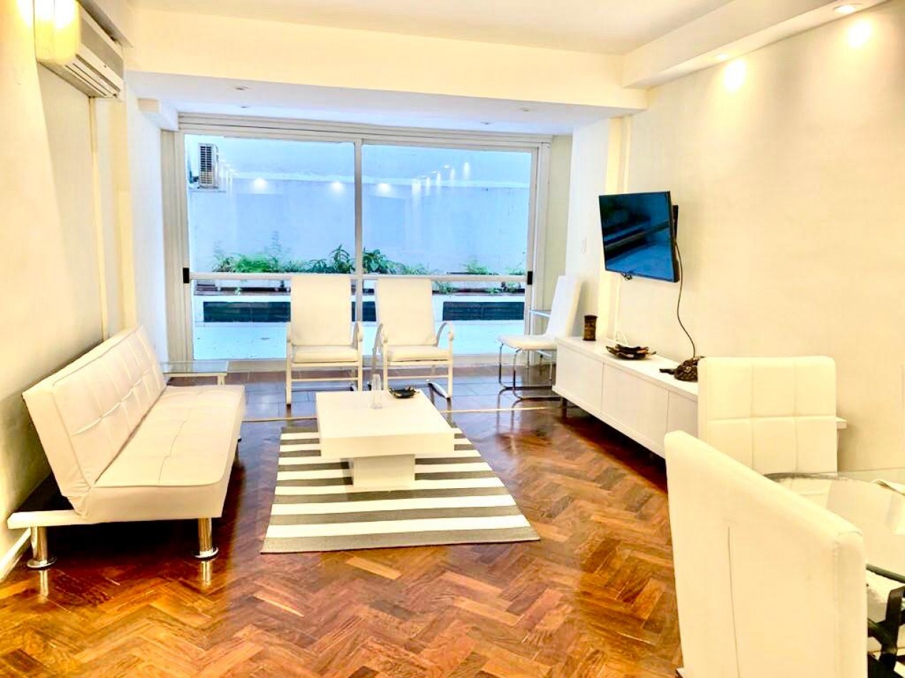 3 amb con patios en Recoleta, en venta. Bño y toilette, baulera