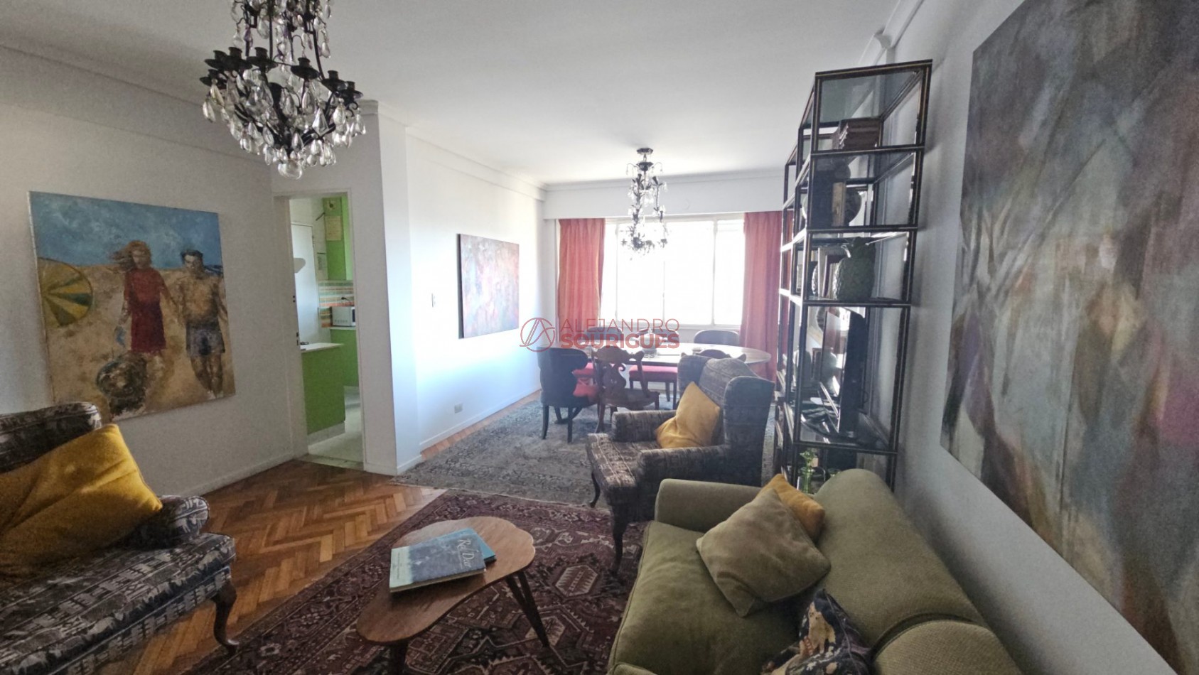 Retiro. S/piso 3 ambientes con dep serv. en alquiler, amoblado y equipado. 79m2