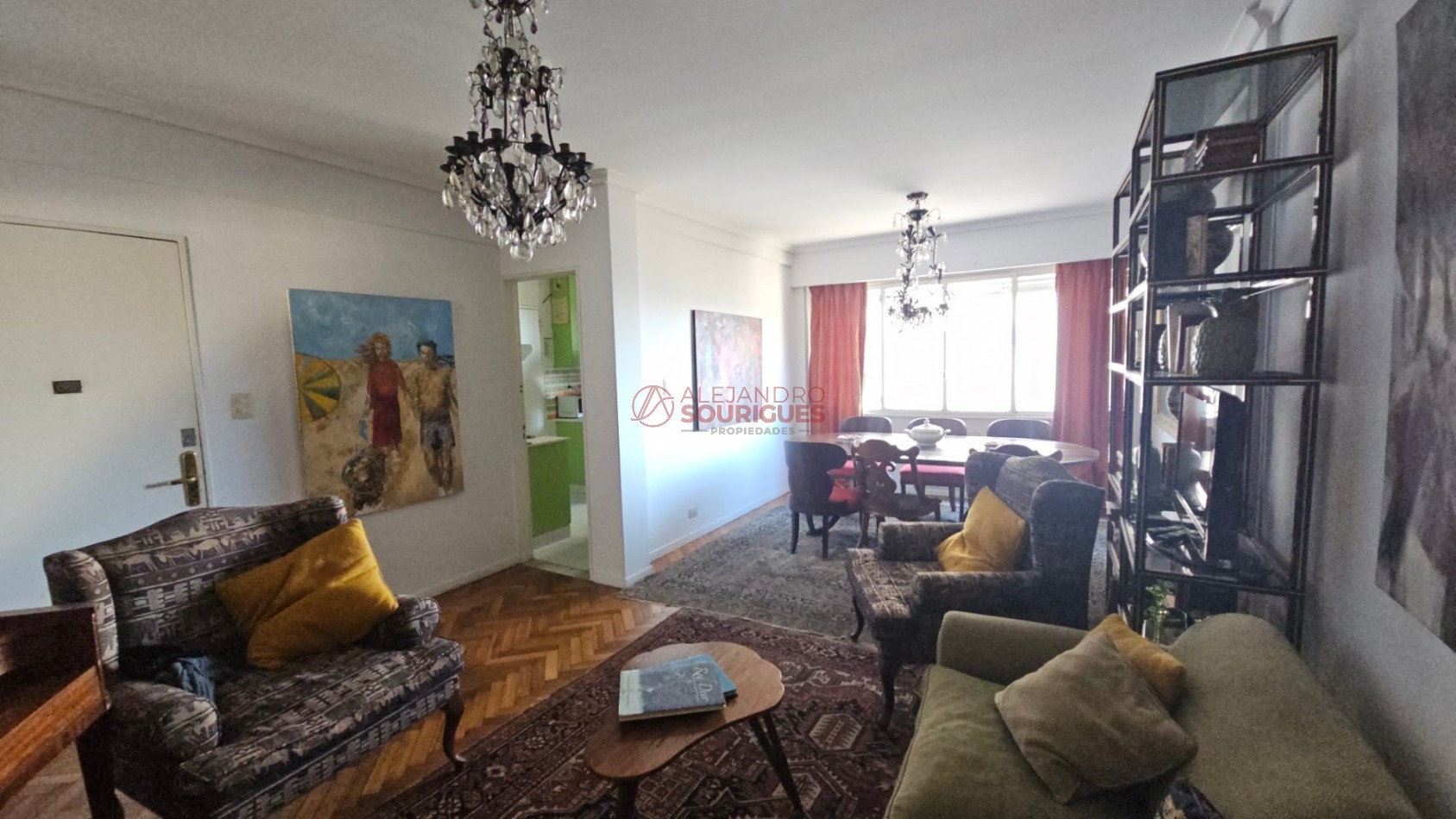 Retiro. S/piso 3 ambientes con dep serv. en alquiler, amoblado y equipado. 79m2